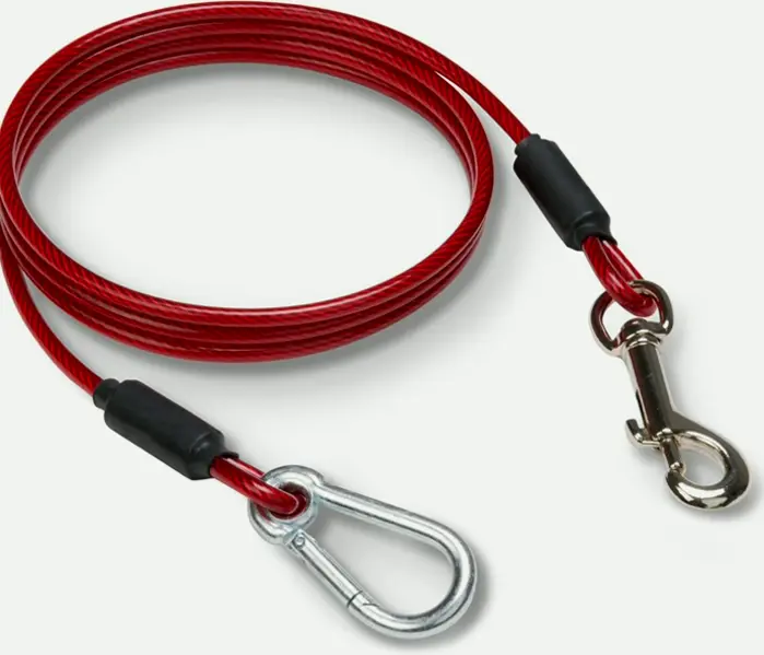 Durable Pet Tether Leash for Big Dogs - Five Foot Indestructible