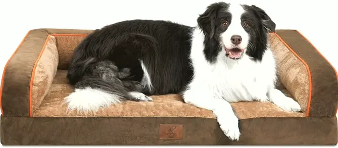 Large Dog Bed, Brown Sleeping Mats for Large Dogs