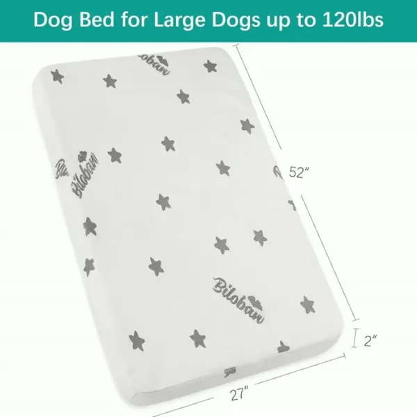 Moisture-resistant Dog Mattress for XXL Dogs, Machine-washable