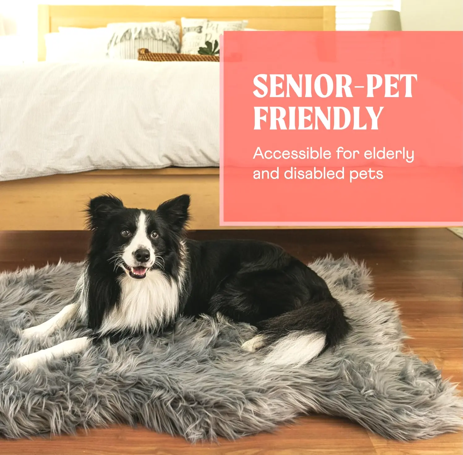 Therapeutic Dog Bed with Plush Cover