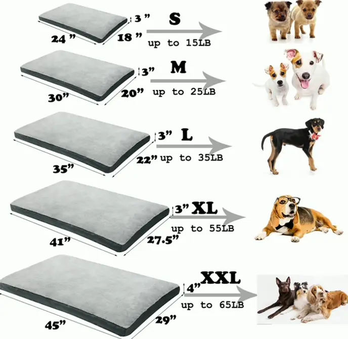 Large Canine Mattresses with Removable Covers