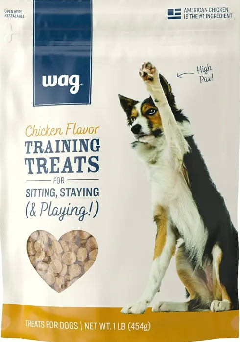 Online Label – Wag Poultry Training Treats for Canines, 1 lb. Bag (16 oz)