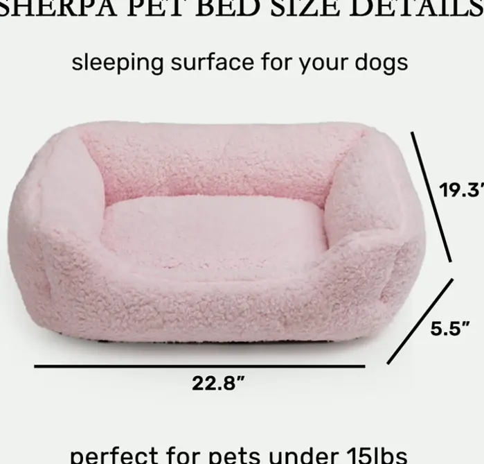 Hollypet's Self-Warming Sherpa Pet Cushion for Small Animals