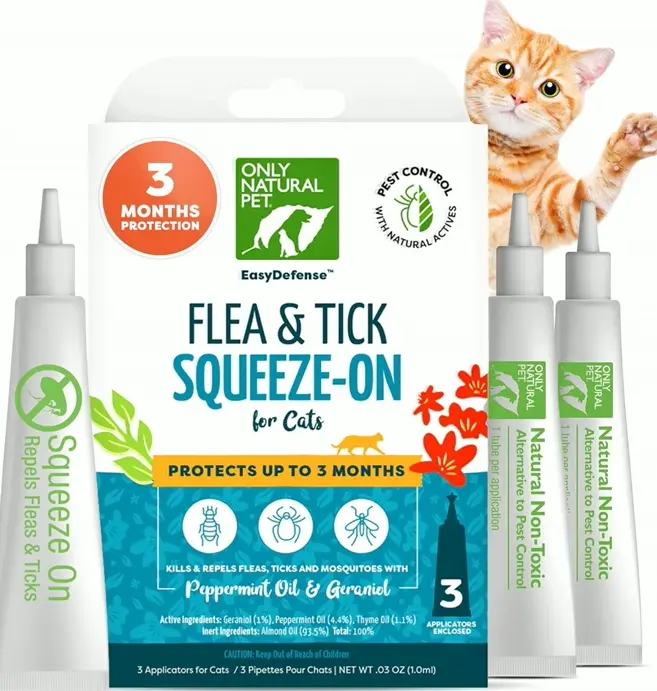 Plant-Based Flea & Tick Control for Cats - EasyDefense Drops